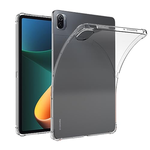 Für Xiaomi Pad 5/Xiaomi Pad 5 Pro Hülle, Schutzhülle, Leicht Schutzhülle mit Flexible TPU Kristall Klar Rückseite Cover Stoßfeste Case Cover, für Xiaomi Pad 5/Pad 5 Pro Transparenter Schutzhülle von FiiMoo