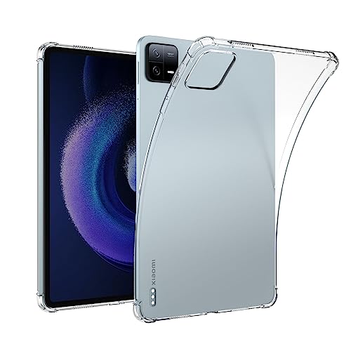 Für Xiaomi Pad 6/Xiaomi Pad 6 Pro Hülle, Schutzhülle, Leicht Schutzhülle mit Flexible TPU Kristall Klar Rückseite Cover Stoßfeste Case Cover, für Xiaomi Pad 6/Pad 6 Pro Transparenter Schutzhülle von FiiMoo