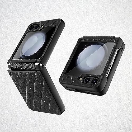 Handyhülle für Samsung Galaxy Z Flip5 Hülle, Case Handyhülle Smartphone Cover Klappbare Hülle für Galaxy Z Flip 5-Schwarz Handyhülle für Samsung Galaxy Z Flip5 Hülle, Case Handyhülle Smartphone Cover Klappbare Hülle für Galaxy Z Flip 5-Schwarz von FiiMoo