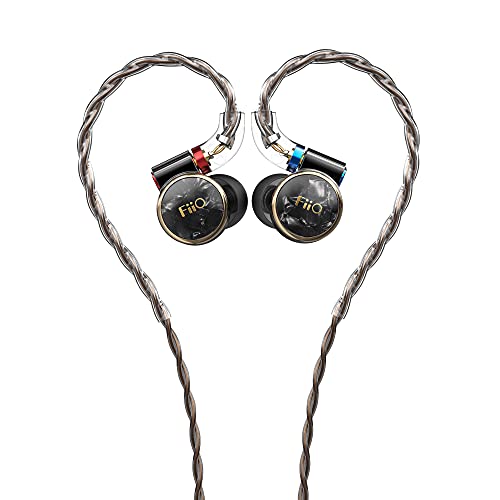 FiiO FD3 In-Ear-Kopfhörer, hochauflösend, 1DD, MMCX-Stecker, DLC-Diamant-Membran, 4 Stränge hochreiner monokristalliner Kupferdrähte, Schwarz von FiiO