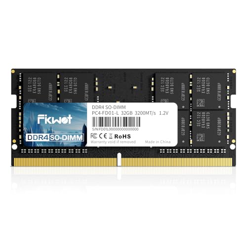 Fikwot DDR4 RAM 32GB 3200MHz CL22 1.2V SODIMM 260 Pin Intel AMD Laptop-Speicher für Spiele und Professionellen Einsatz von Fikwot