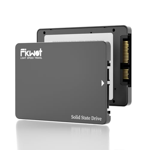 Fikwot FX812 512GB SSD SATA III 2,5" 6GB/s, SLC Cache, 3D NAND TLC, bis zu 560MB/s, kompatibel mit Laptop und PC-Desktop von Fikwot