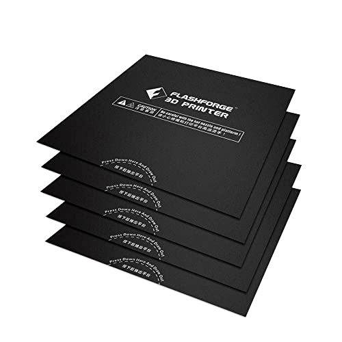 Flashforge 3D-Druckaufbaufläche, 3D-Drucker-Wärmebett-Plattform-Aufkleber für Adventurer 3, Adventurer 3C, Adventurer 3 Lite, Adventurer 3 Pro (5 Stück) von FilaBees