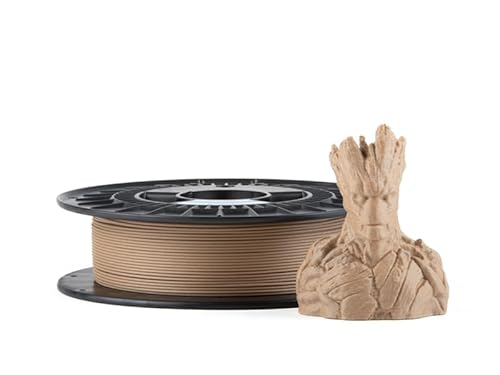 Filament PM PLA+ WOODJet - Natur 1.75 mm, 0,5 kg Spule, 3D Drucker Filament, Passend für die Meisten FDM 3D Drucker von Filament PM