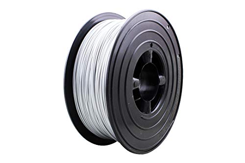 1kg 3D Filament PLA PET ABS TPU 1,75mm 1000g 1.75mm Vakuumiert inkl. Silicapad viele Farben (Aluminiumweiß, PLA) von Filamentwerk