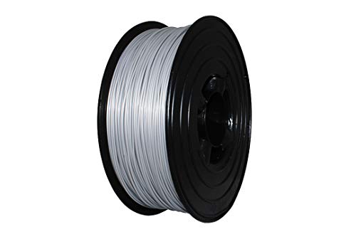 1kg 3D Filament PLA PET ABS TPU 1,75mm 1000g 1.75mm Vakuumiert inkl. Silicapad viele Farben (Silber, PLA) von Filamentwerk
