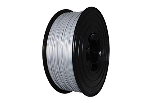 3D Drucker 1kg METALLIC Filament Rolle PLA 1,75mm Gold Grün Violett Silber Blau (Silber Metallic) von Filamentwerk