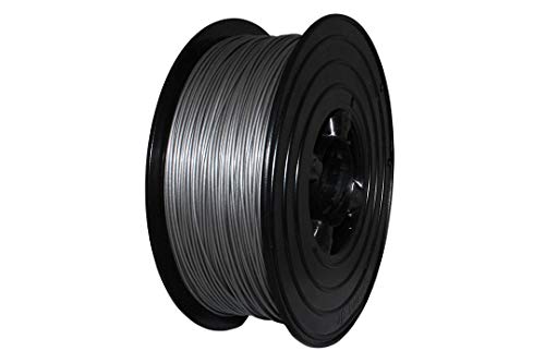 3D Drucker Filament 1kg PLA 1,75mm ⌀ Durchmesser Spule Rolle 1000g Made in DE (Dunkelgrau Metallic) von Filamentwerk