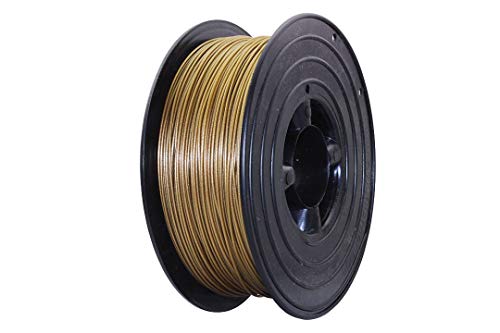 3D Drucker Filament 1kg PLA 1,75mm ⌀ Durchmesser Spule Rolle 1000g Made in DE (Gold Metallic) von Filamentwerk