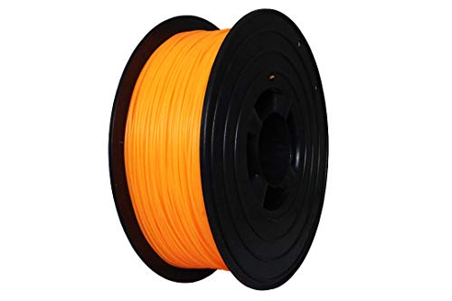 3D Drucker Filament 1kg PLA 1,75mm ⌀ Durchmesser Spule Rolle 1000g Made in DE (Neon Hell Orange) von Filamentwerk