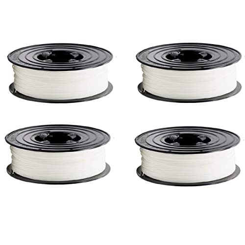 4kg 3D PLA Filament 1,75mm 4x je 1kg Spule Weiß/Weiss/White Vakuumiert von Filamentwerk