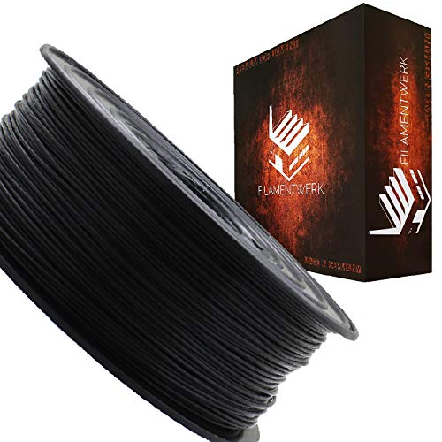 Filamentwerk 3D-Drucker PLA 1,75mm 1kg Spule Rolle (Schwarz) von Filamentwerk