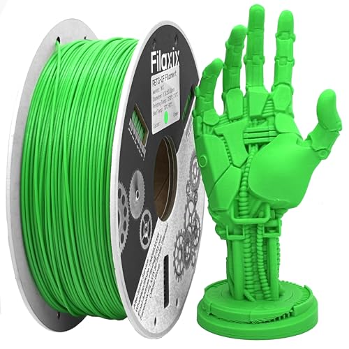 Glasfaser PETG Filament 1,75mm,Hohe Steifigkeit & Festigkeit,Ausgezeichnete Dimensionsstabilität,Witterungsbeständig & Haltbarkeit,Kompatibel mit Bambus LAB,Creality K1C,QIDI FDM 3D-Drucker,1 KG,Grün von Filaxix
