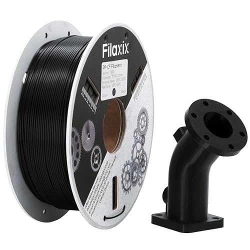 Kohlefaser-Polypropylen-Filament 1,75 mm, verzugsfreies und feuchtigkeitsfreies Filament, kompatibel mit Bambu LAB, Creality K1C, QIDI MAX3, FLASHFORGE Adventurer 5M,Prusa FDM 3D-Drucker,700g, Schwarz Kohlefaser-Polypropylen-Filament 1,75 mm, verzugsfreies und feuchtigkeitsfreies Filament, kompatibel mit Bambu LAB, Creality K1C, QIDI MAX3, FLASHFORGE Adventurer 5M,Prusa FDM 3D-Drucker,700g, Schwarz von Filaxix