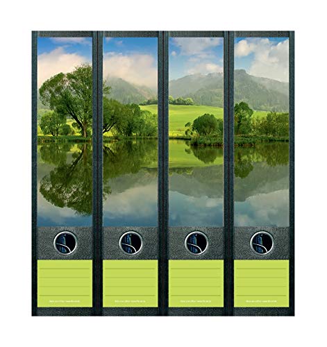 File Art AJ851 Rattenberger Teich im Sommer Design Etiketten Ordnerrückenschilder von The Art File