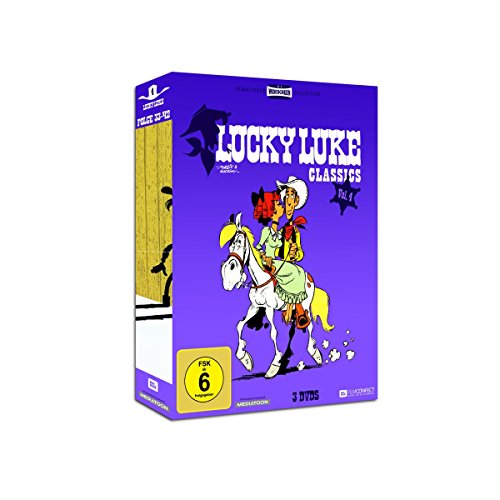 Lucky Luke Classics Vol. 4 - Remastered Widescreen Collection mit exkl. Comic im Pocket-Size-Format [3 DVD Box] von Filmconfect Home Entertainment GmbH (Rough Trade)