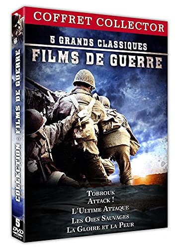 5 classiques films de guerre : L'ultime attaque (Zulu Dawn) + Les oies sauvages + La gloire et la peur + Attack! (Attaque) + Tobrouk - Commando vers l'enfer von Filmedia