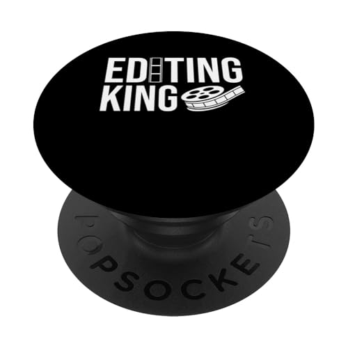 Editing King Filmmaker Film Editor PopSockets Klebender PopGrip Editing King Filmmaker Film Editor PopSockets Klebender PopGrip von Filmemacher Film Bearbeitung Design