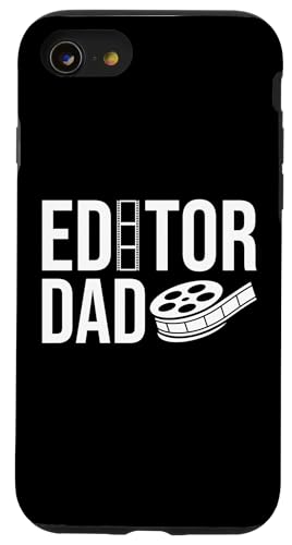 Editor Dad Fathers Day Filmmaker Film Editor Hülle für iPhone SE (2020) / 7 / 8 von Filmemacher Film Bearbeitung Design