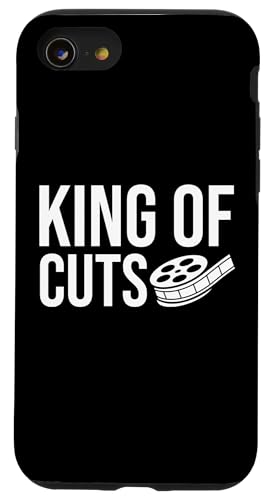 King Of Cuts Filmmaker Film Editor Hülle für iPhone SE (2020) / 7 / 8 von Filmemacher Film Bearbeitung Design