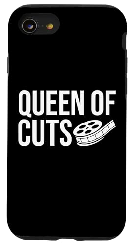 Queen Of Cuts Filmmaker Film Editor Hülle für iPhone SE (2020) / 7 / 8 von Filmemacher Film Bearbeitung Design