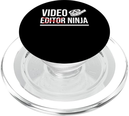 Video Ninja Filmmaker Film Editor PopSockets PopGrip für MagSafe Video Ninja Filmmaker Film Editor PopSockets PopGrip für MagSafe von Filmemacher Film Bearbeitung Design