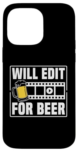 Will Edit For Beer Filmmaker Film Editor Hülle für iPhone 14 Pro Max Will Edit For Beer Filmmaker Film Editor Hülle für iPhone 14 Pro Max von Filmemacher Film Bearbeitung Design