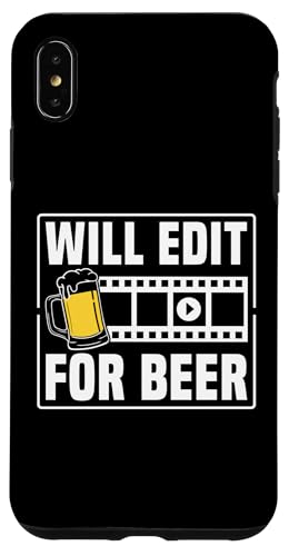 Will Edit For Beer Filmmaker Film Editor Hülle für iPhone XS Max von Filmemacher Film Bearbeitung Design