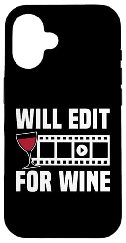 Will Edit For Wine Filmmaker Film Editor Hülle für iPhone 16 Will Edit For Wine Filmmaker Film Editor Hülle für iPhone 16 von Filmemacher Film Bearbeitung Design