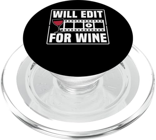 Will Edit For Wine Filmmaker Film Editor PopSockets PopGrip für MagSafe Will Edit For Wine Filmmaker Film Editor PopSockets PopGrip für MagSafe von Filmemacher Film Bearbeitung Design