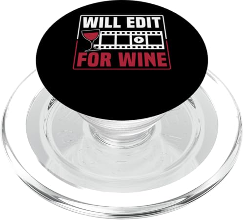 Will Edit For Wine Filmmaker Film Editor PopSockets PopGrip für MagSafe Will Edit For Wine Filmmaker Film Editor PopSockets PopGrip für MagSafe von Filmemacher Film Bearbeitung Design