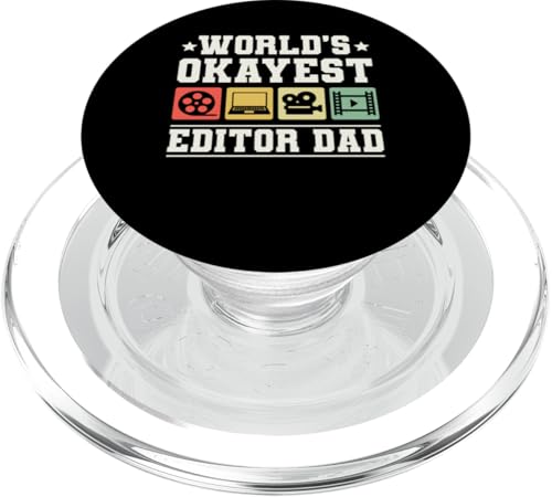 Worlds Okayest Editor Dad Fathers Day Filmmaker Film Editor PopSockets PopGrip für MagSafe Worlds Okayest Editor Dad Fathers Day Filmmaker Film Editor PopSockets PopGrip für MagSafe von Filmemacher Film Bearbeitung Design