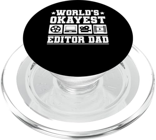 Worlds Okayest Editor Dad Fathers Day Filmmaker Film Editor PopSockets PopGrip für MagSafe Worlds Okayest Editor Dad Fathers Day Filmmaker Film Editor PopSockets PopGrip für MagSafe von Filmemacher Film Bearbeitung Design