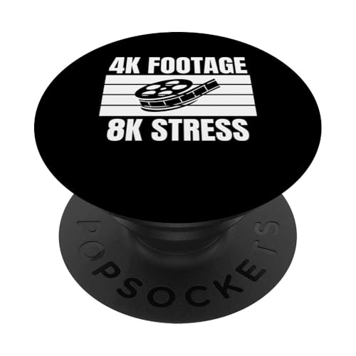 4k Footage 8k Stress Editor Filmmaker Movie PopSockets Klebender PopGrip 4k Footage 8k Stress Editor Filmmaker Movie PopSockets Klebender PopGrip von Filmemacher Film Bearbeitung Designs Idee