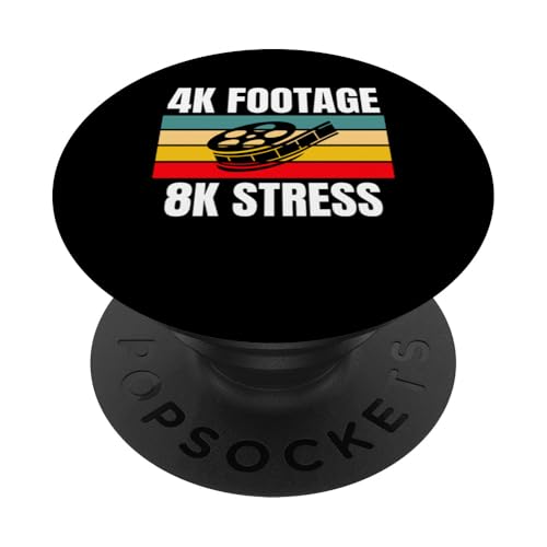 4k Footage 8k Stress Editor Filmmaker Movie PopSockets Klebender PopGrip 4k Footage 8k Stress Editor Filmmaker Movie PopSockets Klebender PopGrip von Filmemacher Film Bearbeitung Designs Idee