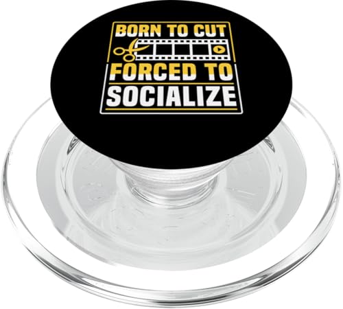 Born To Cut Forced To Socialize Editor Filmmaker Movie PopSockets PopGrip für MagSafe Born To Cut Forced To Socialize Editor Filmmaker Movie PopSockets PopGrip für MagSafe von Filmemacher Film Bearbeitung Designs Idee