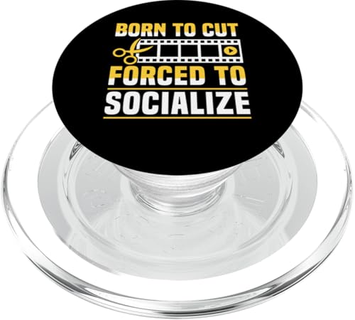 Born To Cut Forced To Socialize Editor Filmmaker Movie PopSockets PopGrip für MagSafe Born To Cut Forced To Socialize Editor Filmmaker Movie PopSockets PopGrip für MagSafe von Filmemacher Film Bearbeitung Designs Idee