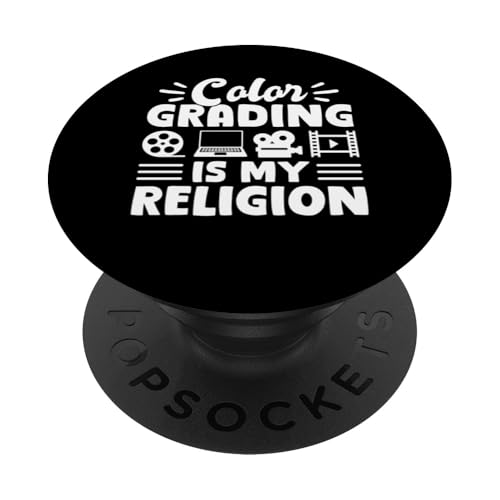 Color Grading Is My Religion Editor Filmmaker Movie PopSockets Klebender PopGrip Color Grading Is My Religion Editor Filmmaker Movie PopSockets Klebender PopGrip von Filmemacher Film Bearbeitung Designs Idee