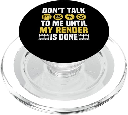 Dont Talk To Me Until My Render Is Done Editor PopSockets PopGrip für MagSafe Dont Talk To Me Until My Render Is Done Editor PopSockets PopGrip für MagSafe von Filmemacher Film Bearbeitung Designs Idee