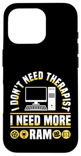 I Dont Need Therapist I Need More RAM Editor Filmmaker Movie Hülle für iPhone 16 Pro I Dont Need Therapist I Need More RAM Editor Filmmaker Movie Hülle für iPhone 16 Pro von Filmemacher Film Bearbeitung Designs Idee