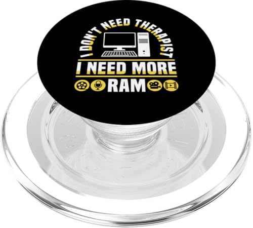 I Dont Need Therapist I Need More RAM Editor Filmmaker Movie PopSockets PopGrip für MagSafe I Dont Need Therapist I Need More RAM Editor Filmmaker Movie PopSockets PopGrip für MagSafe von Filmemacher Film Bearbeitung Designs Idee