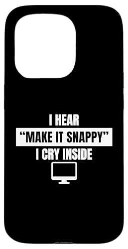 I Hear Make It Snappy I Cry Inside Editor Filmmaker Movie Hülle für iPhone 15 Pro I Hear Make It Snappy I Cry Inside Editor Filmmaker Movie Hülle für iPhone 15 Pro von Filmemacher Film Bearbeitung Designs Idee