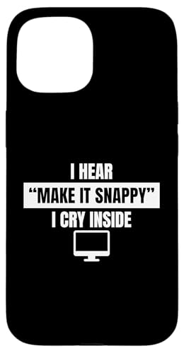 I Hear Make It Snappy I Cry Inside Editor Filmmaker Movie Hülle für iPhone 15 I Hear Make It Snappy I Cry Inside Editor Filmmaker Movie Hülle für iPhone 15 von Filmemacher Film Bearbeitung Designs Idee