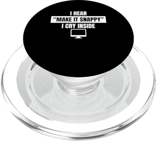 I Hear Make It Snappy I Cry Inside Editor Filmmaker Movie PopSockets PopGrip für MagSafe I Hear Make It Snappy I Cry Inside Editor Filmmaker Movie PopSockets PopGrip für MagSafe von Filmemacher Film Bearbeitung Designs Idee