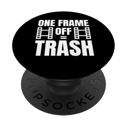 One Frame Off Trash Editor Filmmaker Movie PopSockets Klebender PopGrip von Filmemacher Film Bearbeitung Designs Idee