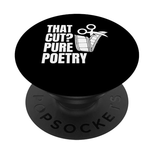 That Cut? Pure Poetry Editor Filmmaker Movie PopSockets Klebender PopGrip That Cut? Pure Poetry Editor Filmmaker Movie PopSockets Klebender PopGrip von Filmemacher Film Bearbeitung Designs Idee