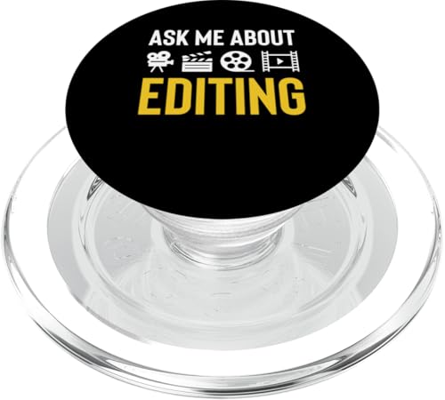 Ask Me About Editing Filmmaker Movie Editor PopSockets PopGrip für MagSafe Ask Me About Editing Filmmaker Movie Editor PopSockets PopGrip für MagSafe von Filmemacher Film Bearbeitung Designs
