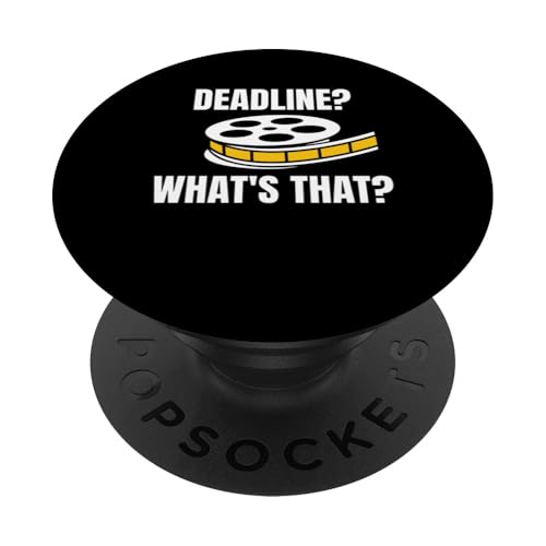 Deadline? Whats That? Filmmaker Movie Editor PopSockets Klebender PopGrip Deadline? Whats That? Filmmaker Movie Editor PopSockets Klebender PopGrip von Filmemacher Film Bearbeitung Designs