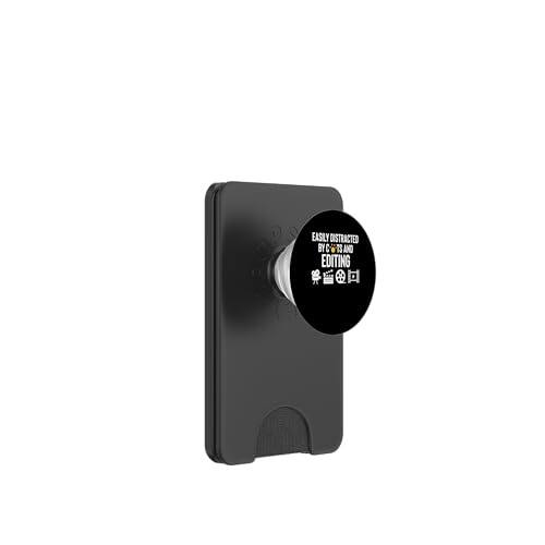 Easily Distracted By Cats And Editing Editor PopSockets PopWallet für MagSafe Easily Distracted By Cats And Editing Editor PopSockets PopWallet für MagSafe von Filmemacher Film Bearbeitung Designs