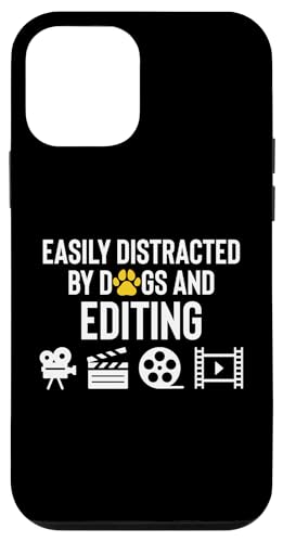 Easily Distracted By Dogs And Editing Editor Hülle für iPhone 12 mini von Filmemacher Film Bearbeitung Designs